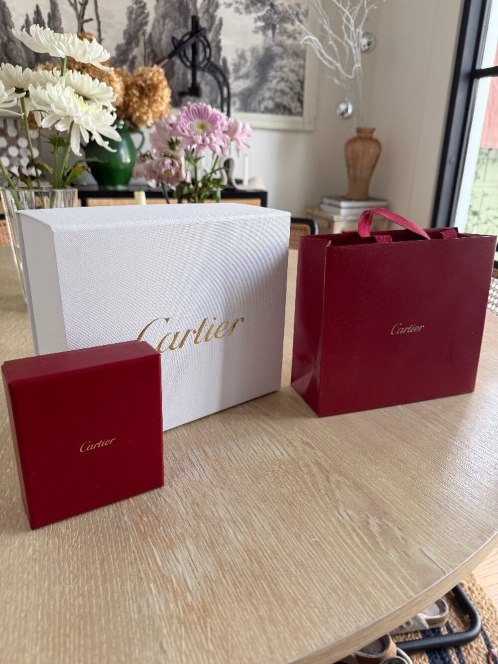 Cartier gift bag and box set